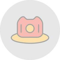 diseño de icono de vector de sombrero