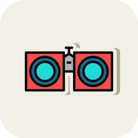 Binoculars Vector Icon Design