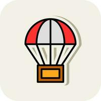 Parachute Vector Icon Design