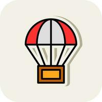 Parachute Vector Icon Design