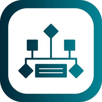 Hierarchical structure Vector Icon Design