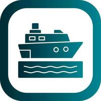 Cruise ship Vector Icon Design