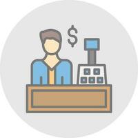 Cashier Vector Icon Design