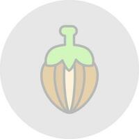 Hazelnut Vector Icon Design