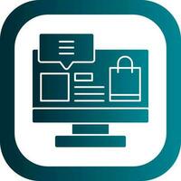 Online shopping Vector Icon Design