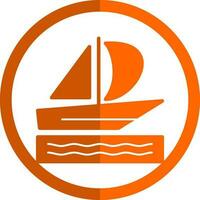 Silboat Vector Icon Design