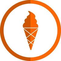 Ice cream cone Vector Icon Design