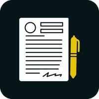 Contract Vector Icon Design