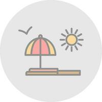 Beach Vector Icon Design