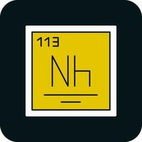 Nihonium Vector Icon Design