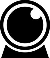 Web camera icon in Black and White color. vector
