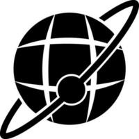 Earth glyph icon vector