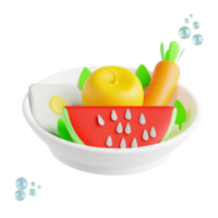 Healthy food 3d medical and healthcare icon png