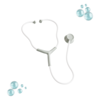 Stethoscope 3d medical and healthcare icon png