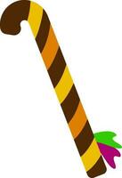 Isolated Khunda Stick Yellow And Brown Icon. vector