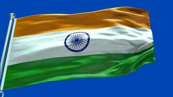 indisk flagga blå bakgrund video