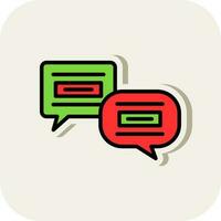 Conversation Vector Icon Design