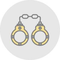 Handcuffs Vector Icon Design