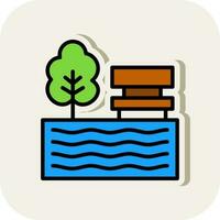 Lake Vector Icon Design