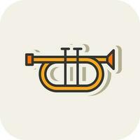 Trumpet Vector Icon Design