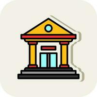 Courthouse Vector Icon Design