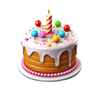 ai generated images of colorful cakes for birthday parties and make an invitation png