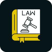 Law book Vector Icon Design