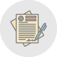 Contract Vector Icon Design