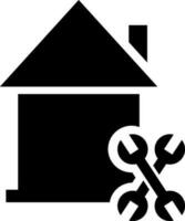 Plumbing service center icon or symbol. vector