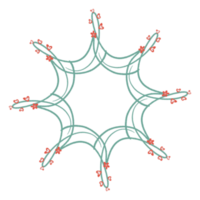 runden Blumen- Rahmen zum Ihre design.floral Rahmen Kränze zum Hochzeit Einladungen png