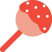 Lollipop Icon In Red And White Color. vector