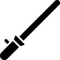 Black and White illustration of ar wand icon. vector