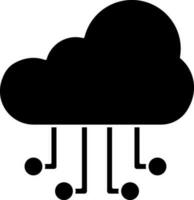 icono de computación en la nube vector