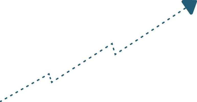 Growth arrow icon in blue color.