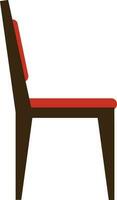 Flat illustration of Dining Chair. vector