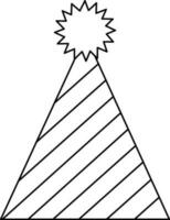 Party Hat sign or symbol. vector