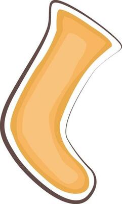 Socks icon in peach color.