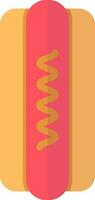 Vector illustration of hot dog icon.