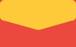 Document in red and yellow envelope. vector