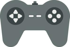 Gamepad iocn in gray and white color. vector