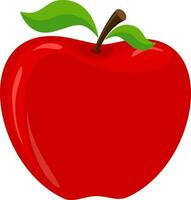 plano ilustración de un manzana. vector