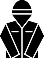 Raincoat icon in flat style. vector