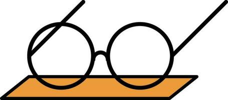 Flat Style Goggle Icon. vector