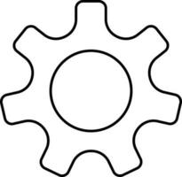 Isolated Setting Icon In Thin Line Art. vector