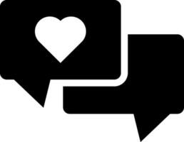 Comments or favorite message icon. vector