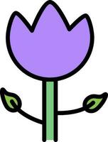 ilustración de hermosa tulipán flor. vector