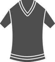 T-Shirt Icon In Gray And White Color. vector