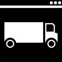 Online delivery or truck vehicle booking website icon. vector