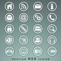 Web mail icons set. Can be used for websites, web applications. email applications or server Icons vector