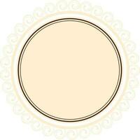 Beautiful rounded frame design. vector
